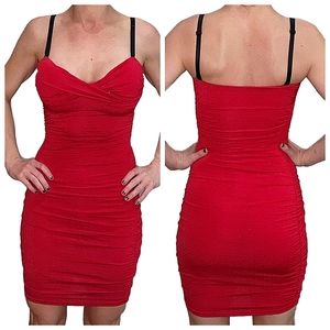 Sexy Red Form fitting Dress from Forplay Size XS